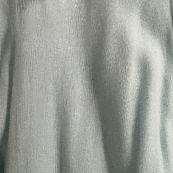 Leith Blue Summer Dress Surplice Midi Size L - Picture 5 of 8